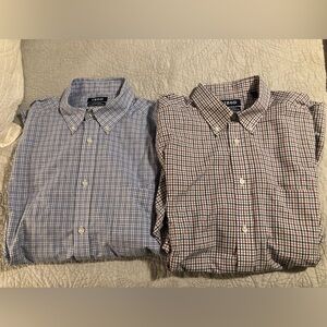 Men’s Izod Dress Shirts (2) - 16/16.5 & 34/35 - LS, Button-down